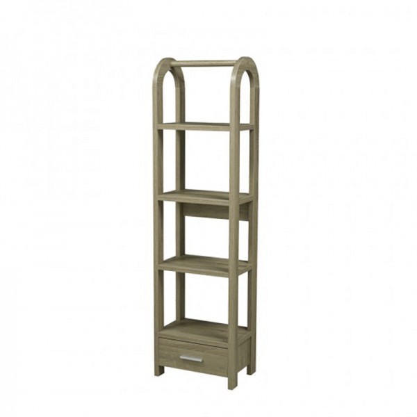 DISPLAY SHELF DARK TAUPE